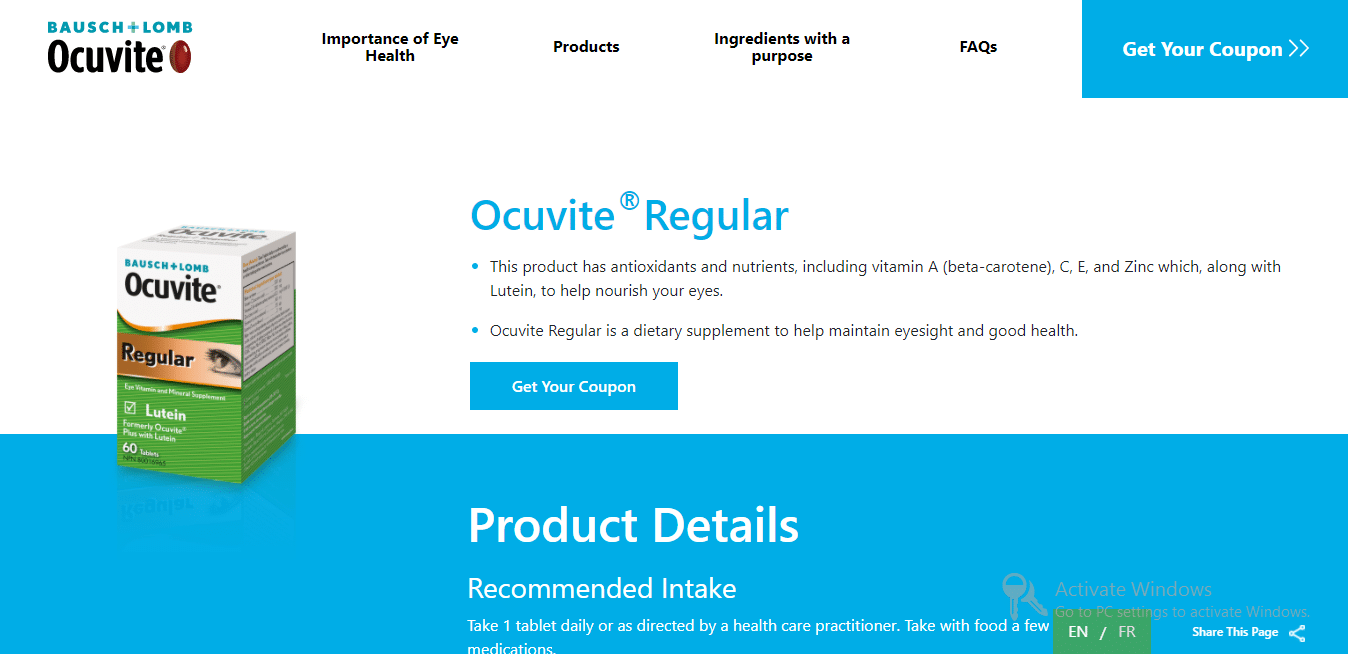 Ocuvite regular ocuvite